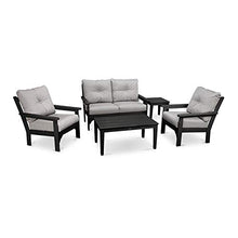 Vineyard 5-Piece Deep Seating Set (Mahogany/Sesame)