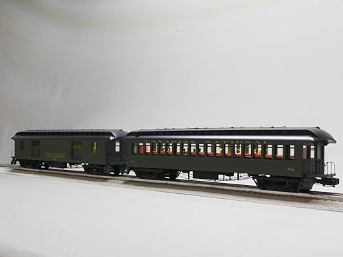 LIONEL TRAINS Canadian National Wood Baggage Coach 2 Pack O Gauge Natural Color