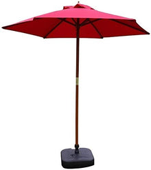 RWGOVLU Outdoor Garden Parasols Garden Parasol Umbrella with Pulley System,Outdoor Sun Shade for Beach, Pool, Patio,Round Sunscreen UV40+
