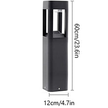 VELLOW Solar Post Lights Outdoor,Modern Outdoor Fence Deck Waterproof Column Lamp Lantern,European Modern Simplicity Aluminum Pillar Light with Acrylic Lampshade,Deck Stigma Lamps Decorations Patio