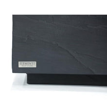 Elementi Colorado Concrete Coffee Table, Slate Black, 30 x 60 Inches