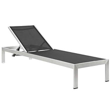 Pemberly Row 3-Piece Modern Aluminum Patio Chaise Lounge Set Turquoise