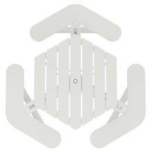 Bahia Verde Shoreline Made in USA Hexagon Picnic Table, Seating for 6, Coconut White