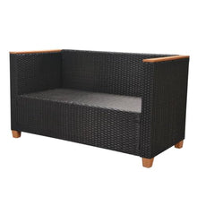 AMBERARD Patio Furniture Set Set of 5 Black Furniture Set