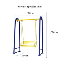 Heavy Duty Metal Hanging Porch Swing Chair,Steel Porch Swing Stand with Swing Chair,Swing Bench Chair for Backyard/Parks/Garden, /Reading Outside(A)