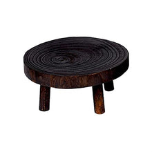 RWGOVLU Plant Stand Plant Stand/Plant Display Printed Wood Stool Flower Pot Stand Round Bench Plant and Succulent Base Indoor Flower Pots Stand