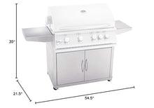 Summerset Grills 32" Sizzler Pro Freestanding Cart with Door-Drawer Combo - CART ONLY