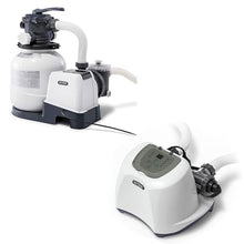 INTEX Krystal Clear 2,100 GPH Sand Filter Pump with QS1200 Saltwater System