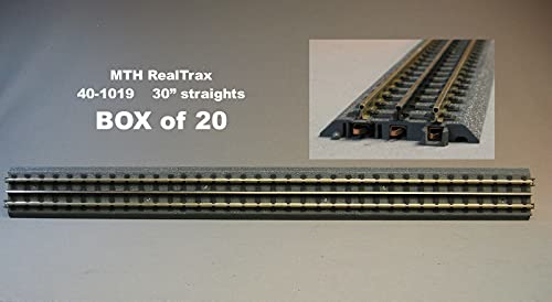 Lionell MTH REALTRAX 30" Straight Track 20 Pack O Gauge Bulk