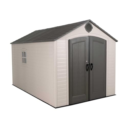 Lifetime 6402 Outdoor Storage Shed, 8 by 12.5 Feet; 2 windows