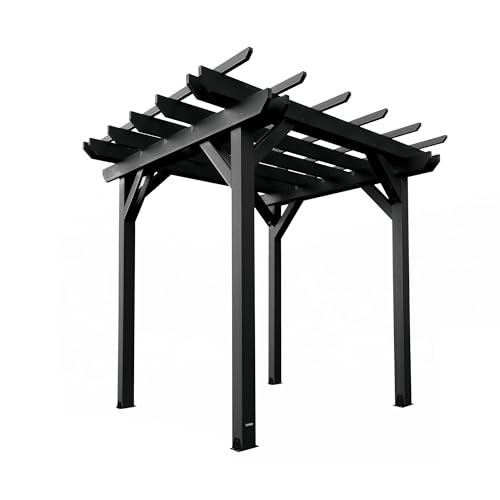 highwood Bodhi Made in America 8 x 8 Pergola, Black