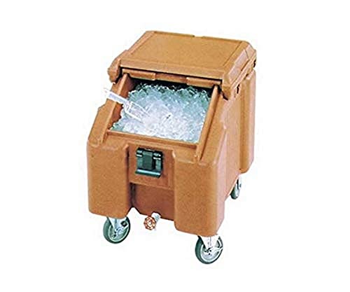 Cambro ICS200TB-157 Sliding Lid Polyethylene Tall Ice Caddy, 39-1/2-Inch, Coffee Beige