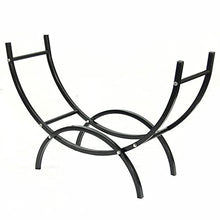 DJVHSRI Iron Arched Black Fireplace Front Firewood Shelf Firewood Storage Rack Flooring Home,