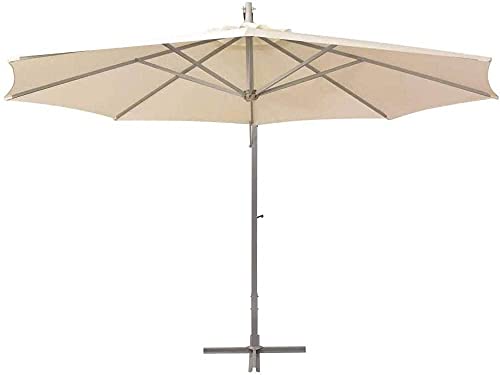 QZQHNYJ Canopies Shade Parasols With Slanted Button and Crank Terrace Umbrella Outdoor Market Umbrella Gardens Lawns Backyards Swimming Pools Parasols