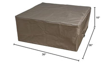 Elementi Manhattan 36" Propane Concrete Outdoor Fire Pit Table Bundle