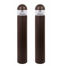 Solus Rounded LED Bollard Path Light – 20W Integrated LED, 1400 Lumens – 3000K or 4000K CCT – Modern Outdoor Light, ETL Listed – Black or Bronze Finish (Bronze, 3000K / 2 Pack)