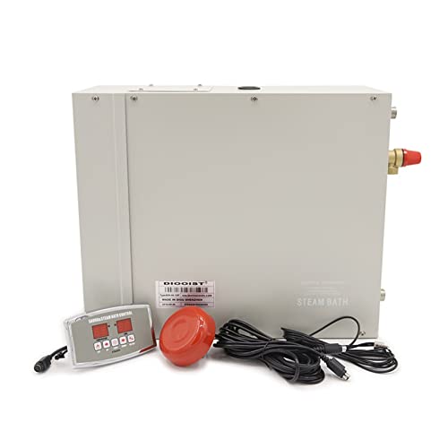 Sauna Steam Generator Commercial Self-Draining Steam Generator Shower System Self-draining Sauna Bathroom Steam Generator for Suitable Space Heating with Touch Controller Sauna Accessories (7kw)