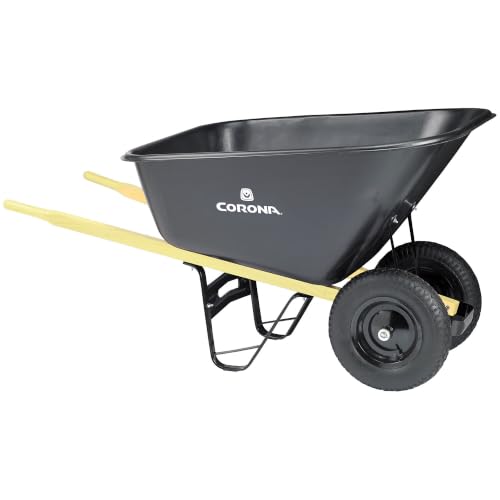 Corona Wheelbarrow, 10 Cu. Ft., 70in.L x 28in.W x 36in.H, Model# WB 1010