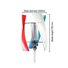 AISINILALAO 3000W Vertical Permanent Maglev Wind Turbine Generator,12V-220V MPPT Controller Free Energy High Efficiency (48V with Controller, White),12v