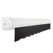 Awntech 14' Full Cassette Manual (14' x 10') Retractable Patio Awning, Black