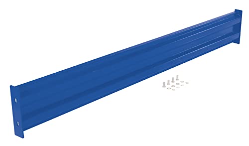 Vestil GR-F2R-BO-8-BU Steel 2 Ribbed Bolt On Style Guard Rail 90 in. Length Blue