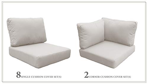 TK Classics High Back Cushion Set for FAIRMONT-11a Beige
