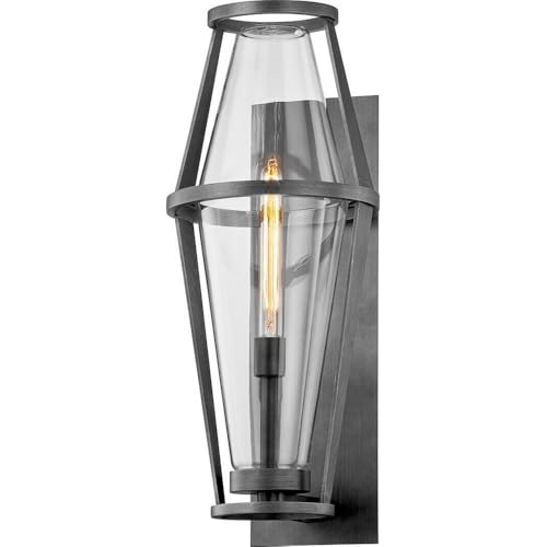 Troy Lighting Prospect 1-Light Wall Sconce | Graphite Finish | Made of Hand-Crafted Aluminum | Wet-Rated for Outdoor Use | 10.5" W x 26.25" H Profile | B7614-GRA
