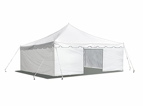 Party Tents Direct 15'x15' Weekender Canopy Tent with Sidewalls - Easy Up for 50 Guests White