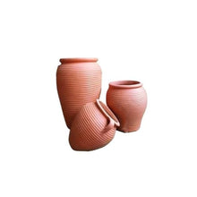 WOAITIANTIAN Flower Pots Red Clay Flower Pot Set Outdoor Garden Landscape Terra Cotta Three Sets of Patio Ornaments