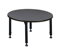 Regency Height Adjustable Round Classroom Table 42" Slate