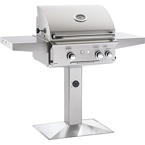 AOG American Outdoor Grill L-Series 24-Inch 2-Burner Propane Gas Grill On Pedestal with Rotisserie - 24PPL