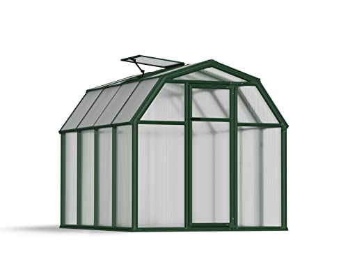 Palram - Canopia EcoGrow 6' x 8' Polycarbonate Resin Greenhouse, Green