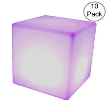 Main Access LED Cube Seat Waterproof 4 Lighting Modes Remote Control Poolsides 10 Pack