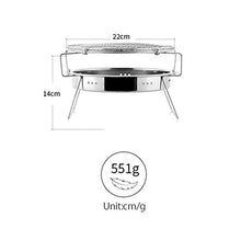 Portable Stainless Steel BBQ Grill Folding Mini Pocket Barbecue Accessory for Home Park Camping Picnic Tool