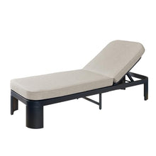 Christopher Knight Home Tidi Acacia Wood Chaise Lounge Chair Outdoor Set of 4, Poolside Sun Lounger Recliner, Patio Outdoor Chaise Lounge with Cushions, Adjustable Single Lounge Sofa, Black+Beige