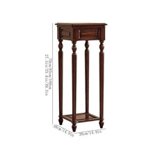 WOAITIANTIAN Vase Stand American Classical Black Walnut Flower Rack, Indoor Living Room Tall Leg Plant Stand(Large)