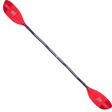 Werner Paddles Shuna Fiberglass Bent Shaft Kayak Paddle Translucent Red