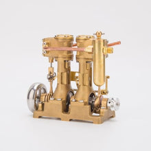 Kafoopolly RW-L2 Mini Steam Engine, Inline Double Cylinder Reciprocating Steam Engine Model for 70-130cm Steamships (Forward and Reverse Rotation/Without Boiler)