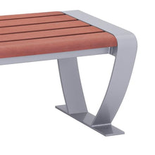 Norwood Open Air Series Recycled Plastic, Modern Premium Bench