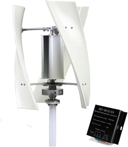 ToayNia Wind Turbine Generator Kit,Wind Turbine Vertical Wind Generator Kit,3-Blade Portable Vertical Helix Wind Power Turbine Generator,for Hybrid Wind 8000W-48V