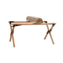 AFPSDLFJDLS Outdoor Egg Roll Table Portable Folding Camping Home Self Driving Tour Solid Wood Barbecue Picnic