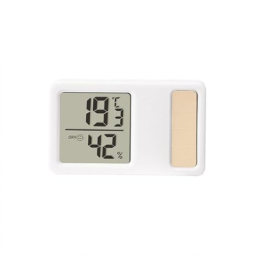 ASWRTYJO ABS Version Solar Digital Thermometer Hygrometer Household Indoor
