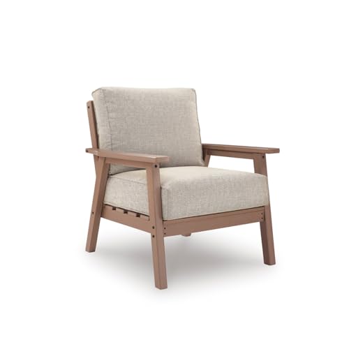 Signature Design by Ashley Outdoor Lounge Chair Set of 2, Driftwood
