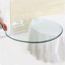 Pealihuy Round Glass Table Top, Round Tempered Glass Top for Patio Table, Beveled Glass Table Top, 40cm 50cm 80cm 90cm, for Coffee Table, Dining Table, Smooth Plate Glass(100cm(40 in))