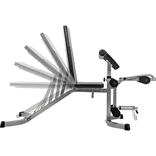 PRODCA Adjustable Weight Bench with Leg Extension - Olympic Utility Benches Black