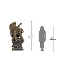 Design Toscano Manchester Cathedral Gothic Chimera Gargoyle Statue Two Tone Stone Finish