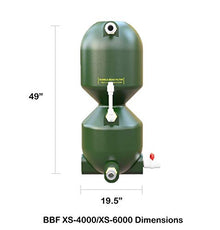 AST Bubble Bead Filter XS4000, The Original Bead Filter, Pond Filtration Solution, Perfect for Koi Ponds up to 4000 Gallons, Pond Media Included, Media Lasts Forever