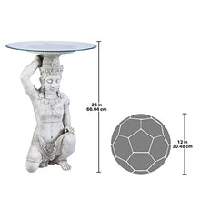 Design Toscano Thai Teppanom Beautiful Being Glass -Topped Asian Decor Table