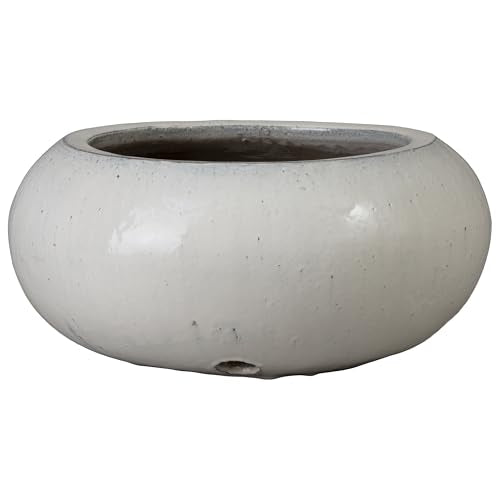 Emissary - Hose Container/Planter, Moon White 24x12 H
