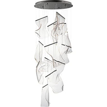 ET2 Rinkle 490W 14 LED Pendant Light Brushed Gunmetal 15.75" Tall x 27.5" Wide